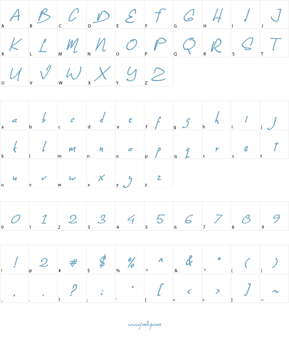Romi Dorama Font Character